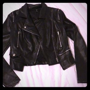 Black motorcycle jacket